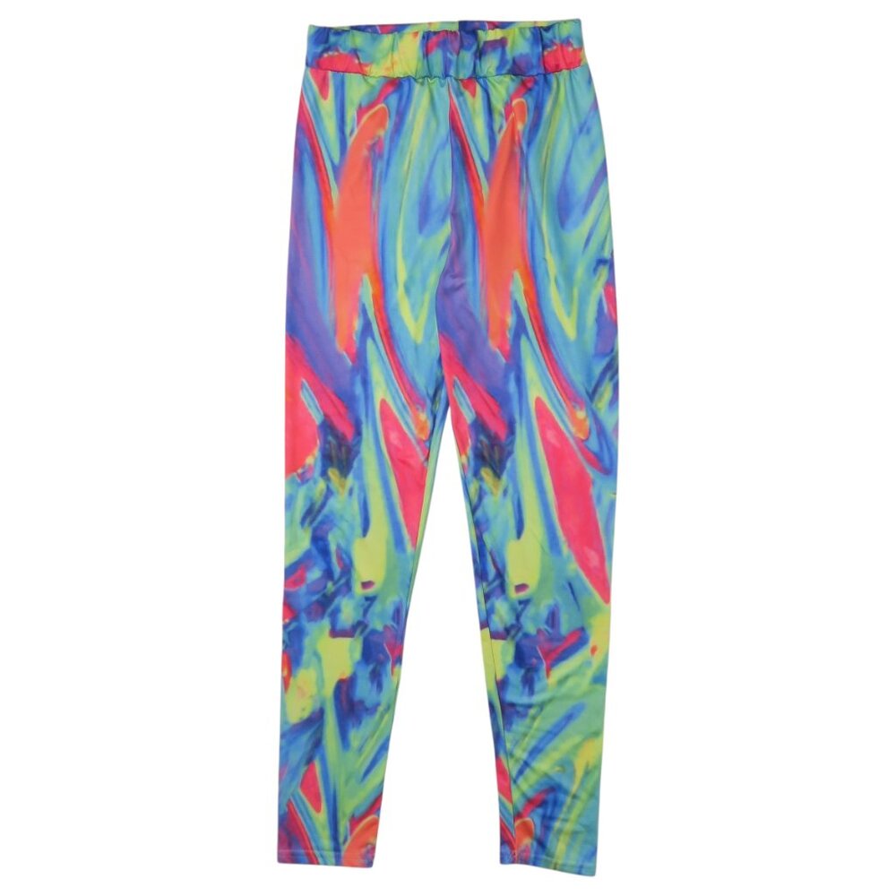 Vintage 80s Colorful Psychedelic Leggings